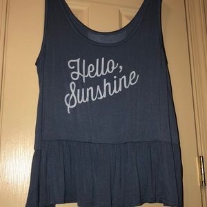 Zoe + Liv peplum top, size XL